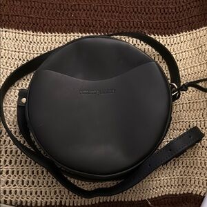 Black Round Crossbody Bag